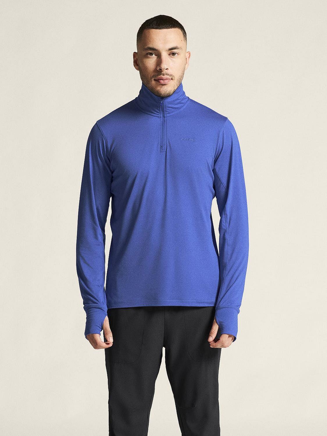 119051-Craft-Flow-Half-Zip-ondershirt-lange-mouw-blauw-heren-afbeelding-2