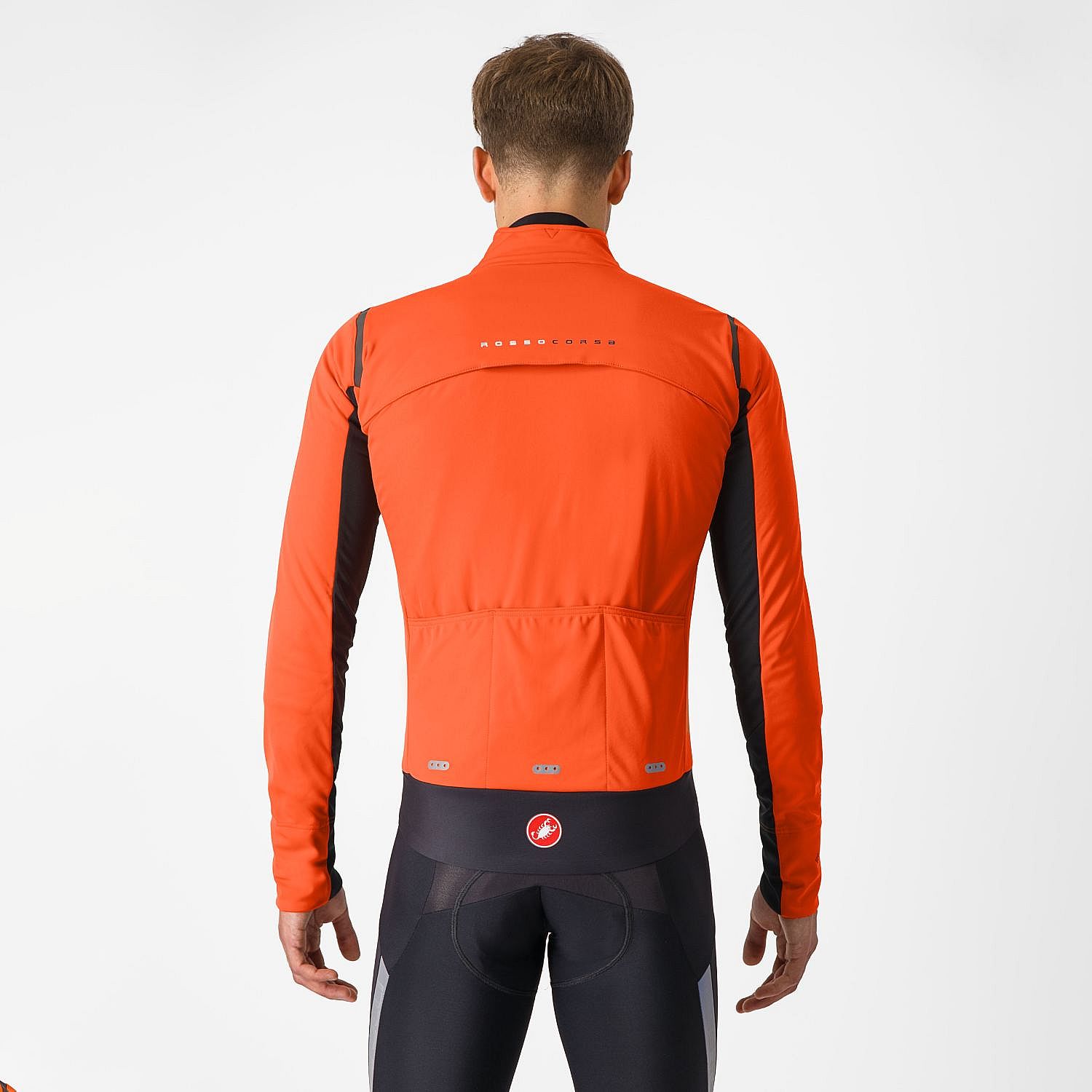 103125-Castelli-Alpha-Doppio-RoS-lange-mouw-fietsjack-brilliant-orangeblack-reflex-heren-afbeelding-2