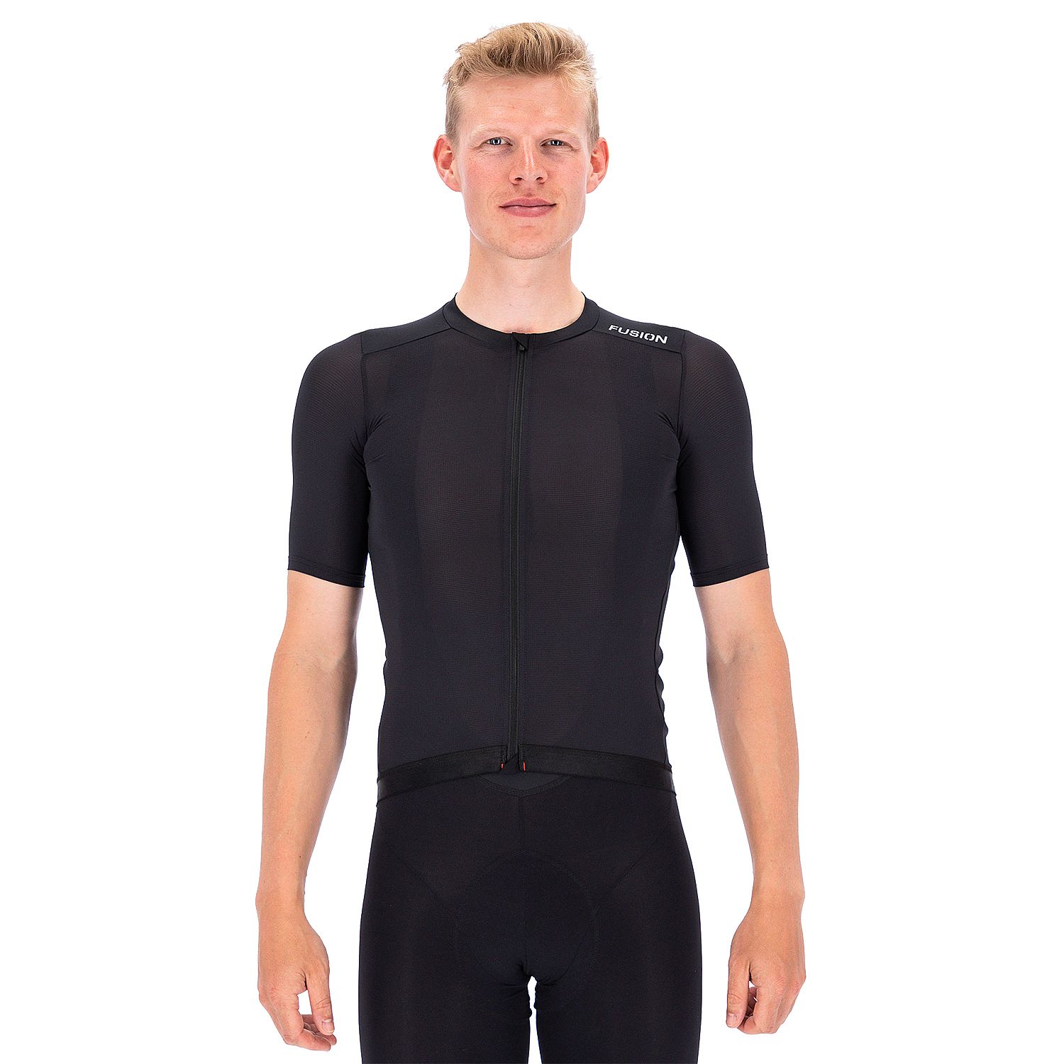 1055-BLK-Fusion-Cycling-Jersey-zwart-heren-afbeelding-1