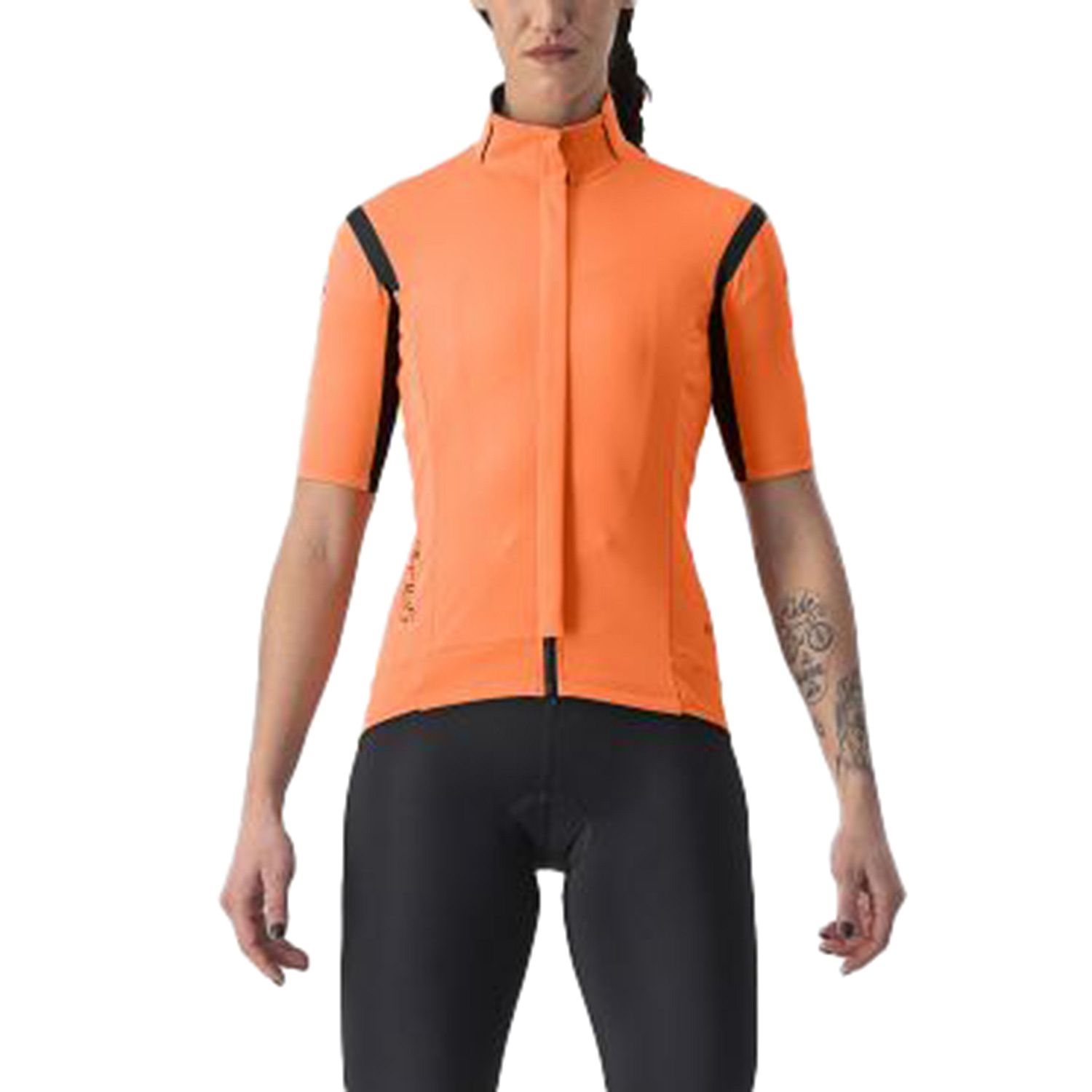 4522544-857-Castelli-Gabba-RoS-2-fietsjack-korte-mouw-oranjezwart-dames-afbeelding-1