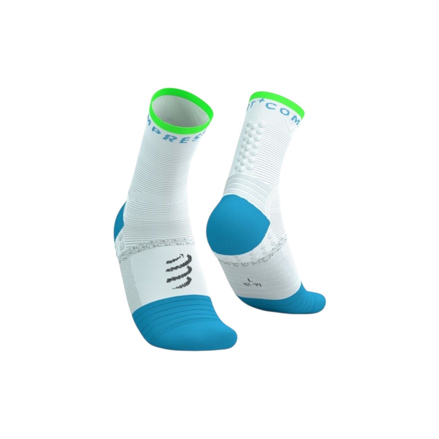 141184-Compressport-Pro-Marathon-V2-hardloopsokken-witblauw-afbeelding-1