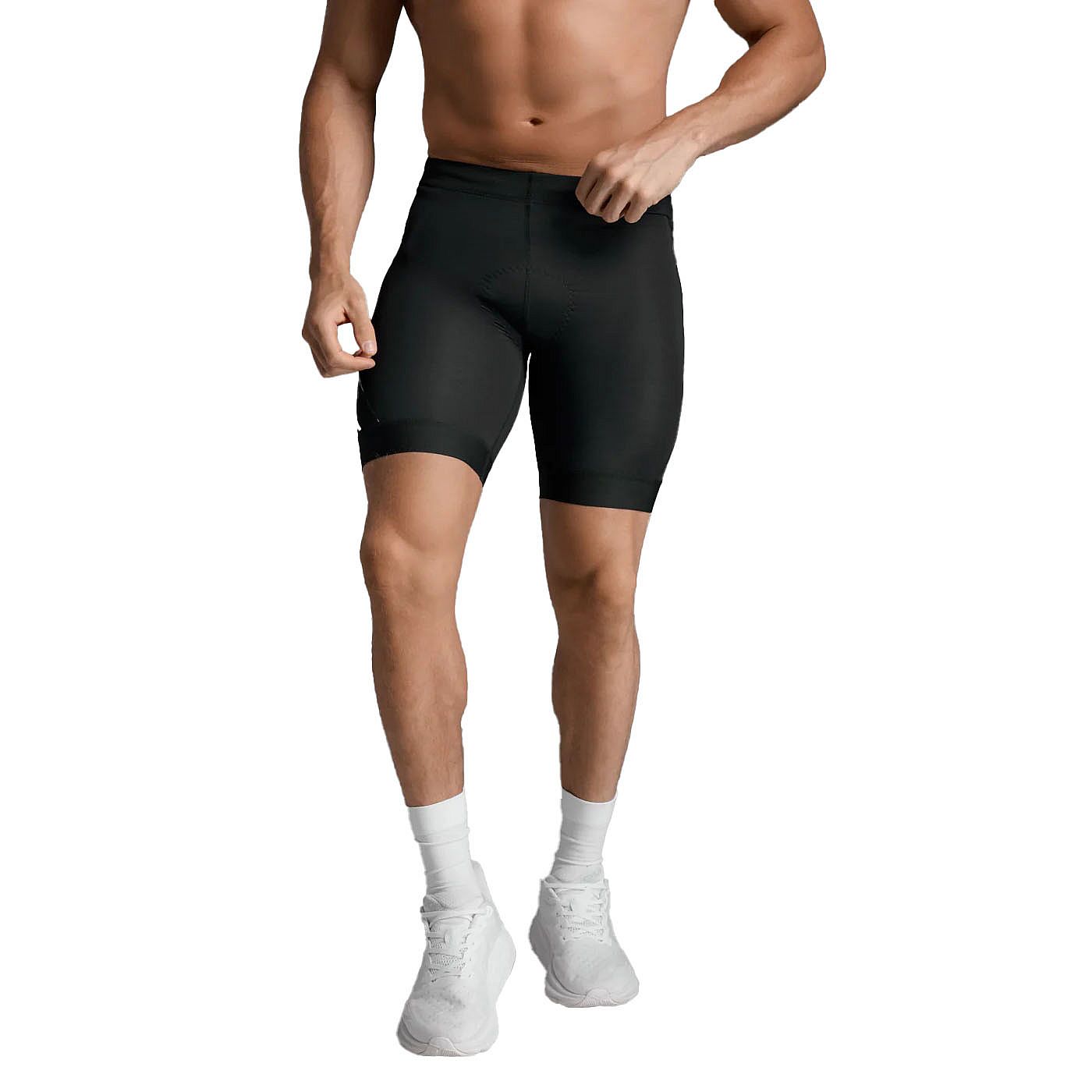 113385-2XU-Core-Tri-8-Inch-Shorts-BlackWhite-Heren-afbeelding-1