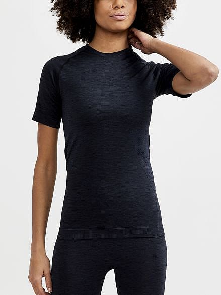 78256-Craft-CORE-dry-active-comfort-ondershirt-korte-mouw-zwart-dames-afbeelding-2