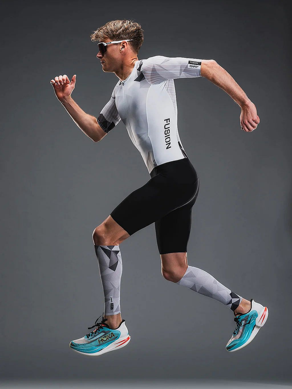 115808-Fusion-Tempo-Calf-Sleeves-carbon-unisex-afbeelding-2
