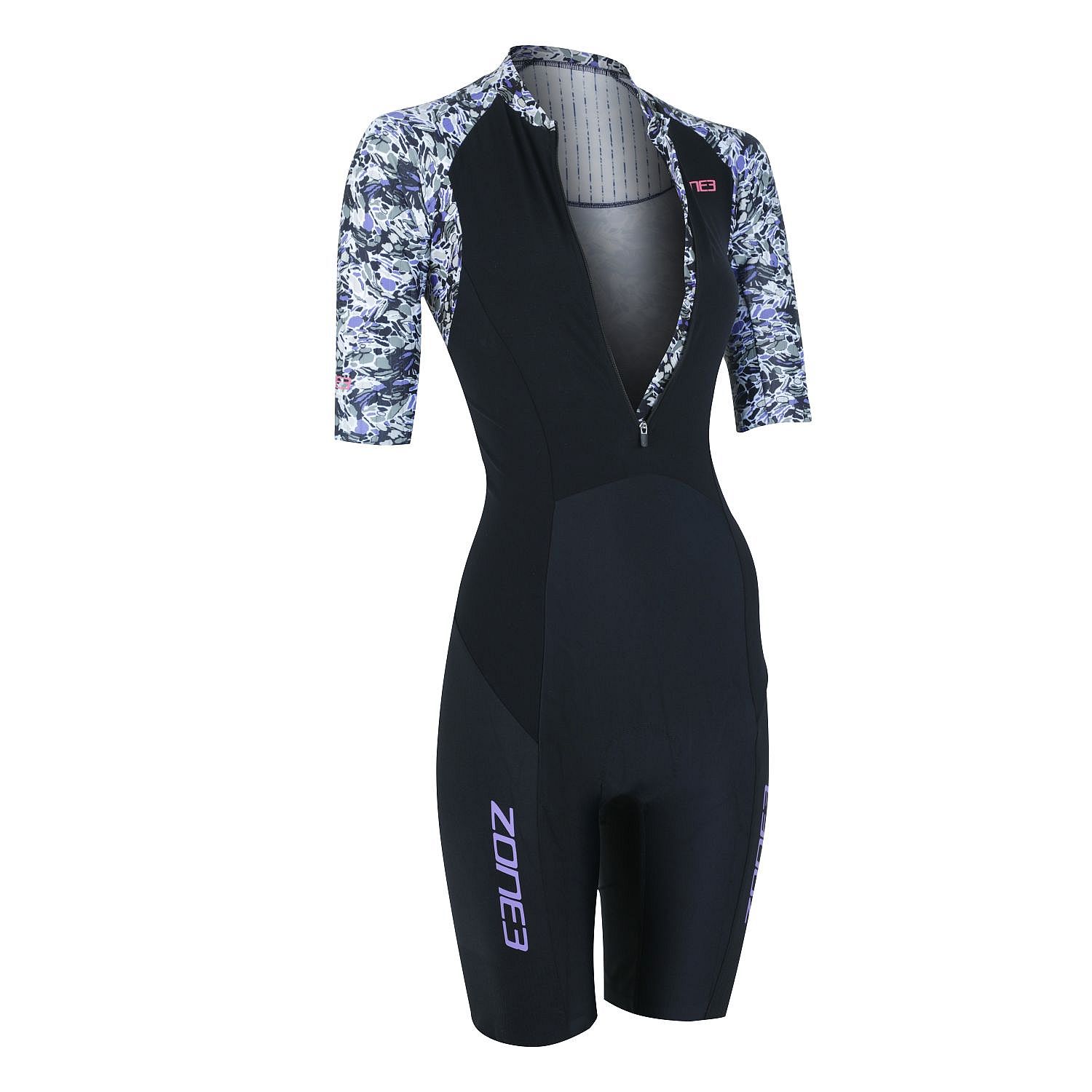 85404-Zone3-Lava-korte-mouw-trisuit-grijs-dames-afbeelding-2