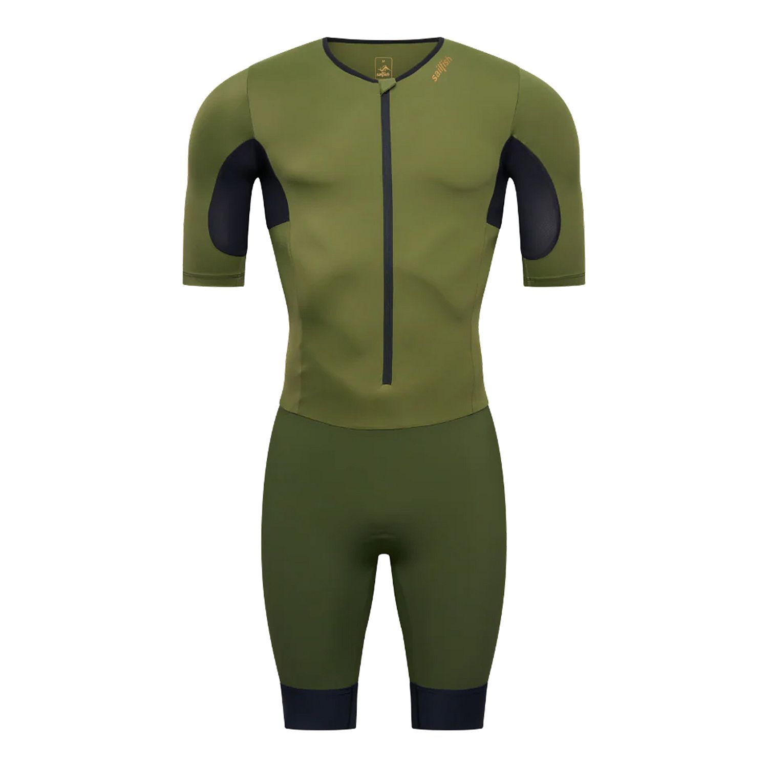 144097-Sailfish-Aerosuit-perform-2-trisuit-korte-mouw-groen-heren-afbeelding-1