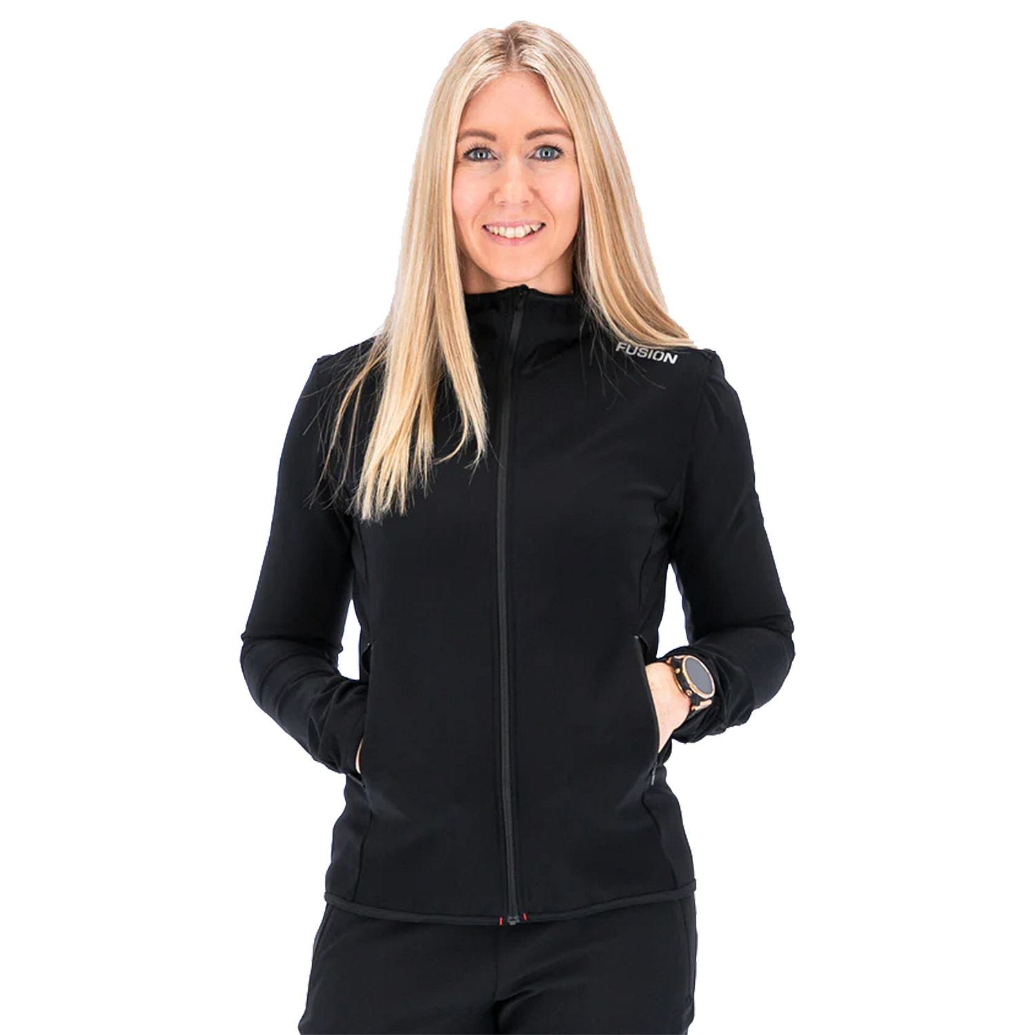 0300-BLK-Fusion-Recharge-Hoodie-zwart-dames-afbeelding-1