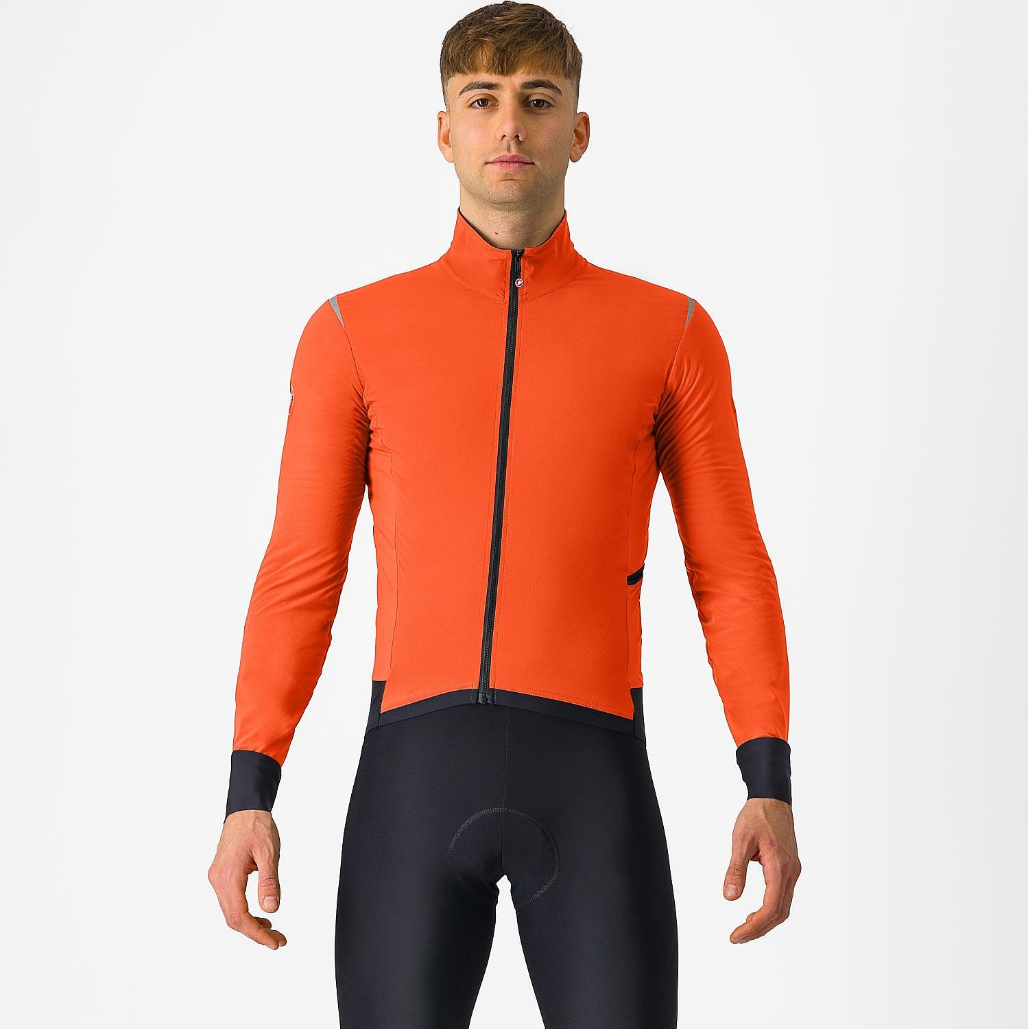 4523506-034-Castelli-Alpha-Flight-RoS-lange-mouw-fietsjack-brilliant-orangeblack-reflex-heren-afbeelding-1
