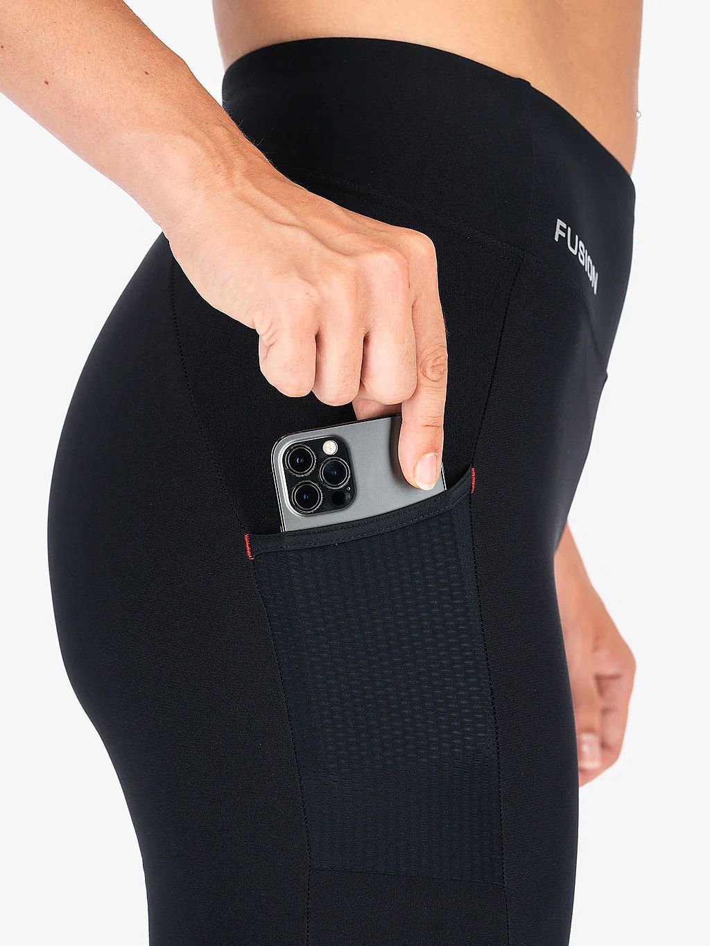 94764-Fusion-Short-Gym-Tights-zwart-dames-afbeelding-4