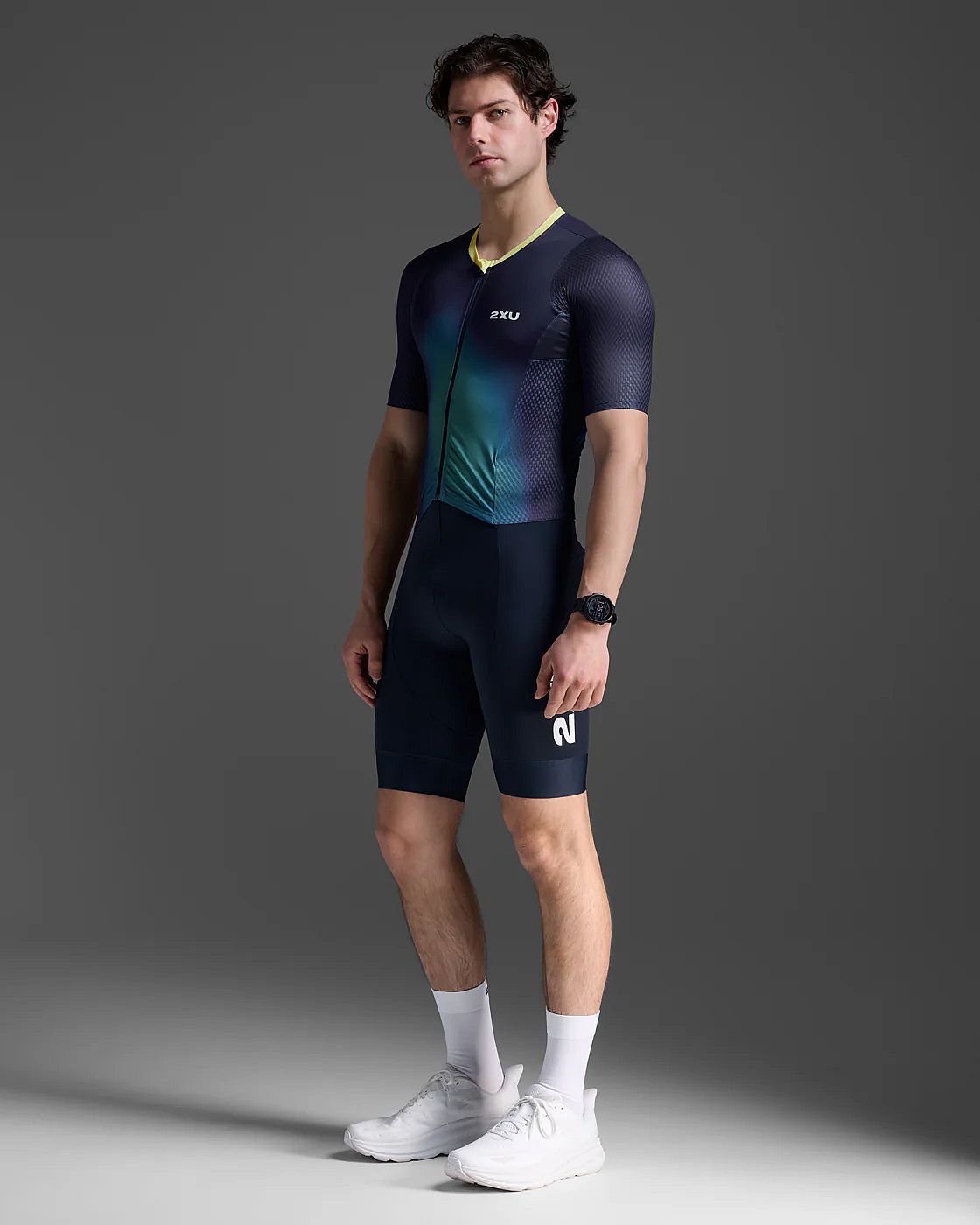 113329-2XU-Aero-Hex-Trisuit-korte-mouw-MidnightCool-Matcha-Heren-afbeelding-2