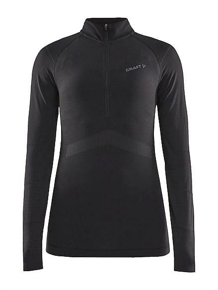 44598-Craft-Active-Intensity-zip-lange-mouw-ondershirt-zwart-dames-afbeelding-1