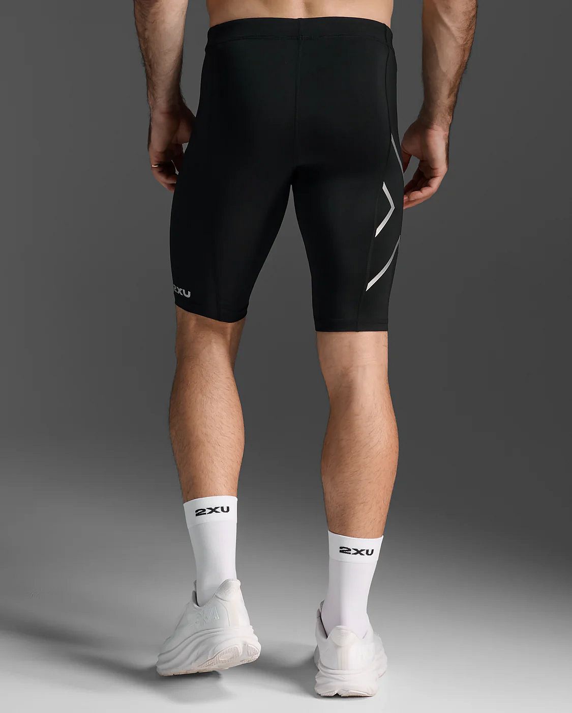 113468-2XU-Core-Compression-Shorts-BlackSilver-Heren-afbeelding-2