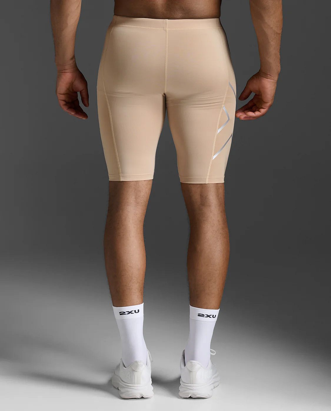 113473-2XU-Core-Compression-Shorts-BeigeSilver-Heren-afbeelding-2
