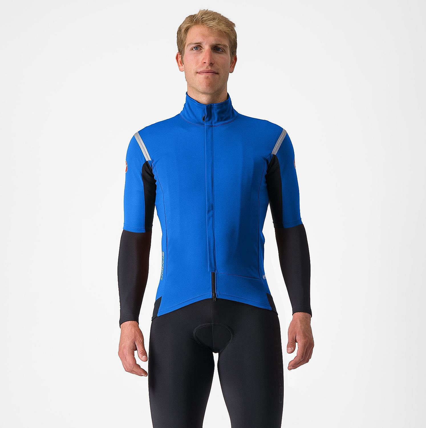 104793-Castelli-Gabba-RoS-2-korte-mouw-fietsjack-azzurro-italiasilver-reflex-heren-afbeelding-1
