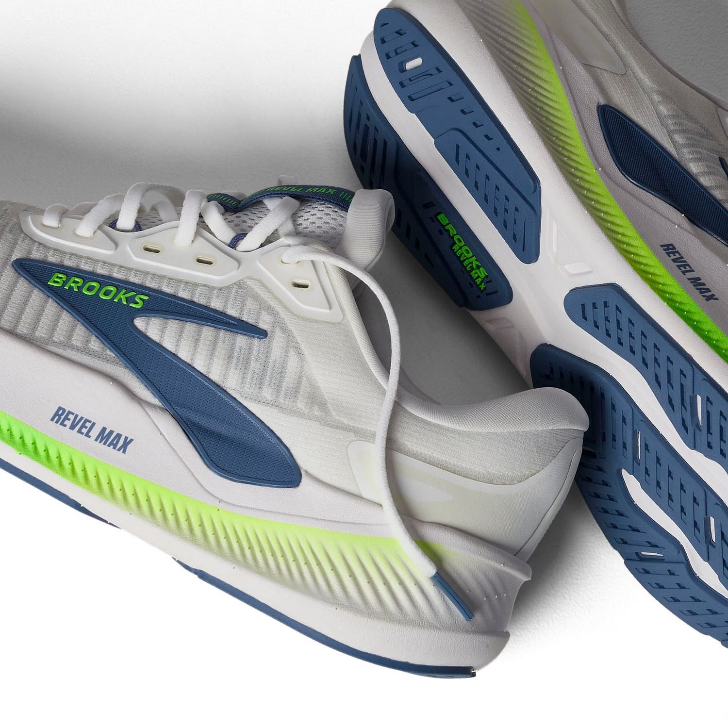 122231-Brooks-Revel-Max-hardloopschoenen-WhiteMoonlightGreen-Gecko-heren-afbeelding-3