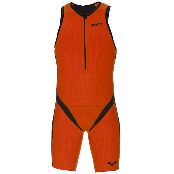 37471-Arena-Carbon-pro-front-zip-mouwloos-trisuit-oranje-heren-afbeelding-1