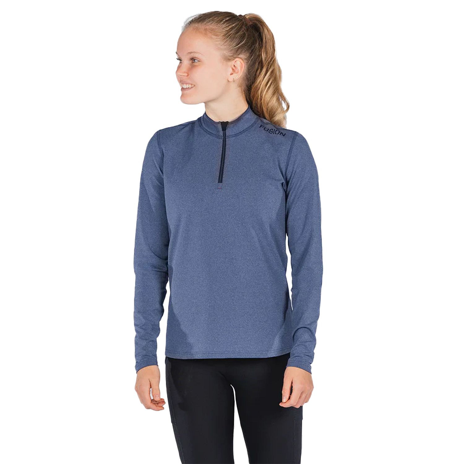 94470-Fusion-C3-Zip-Neck-blauw-dames-afbeelding-1