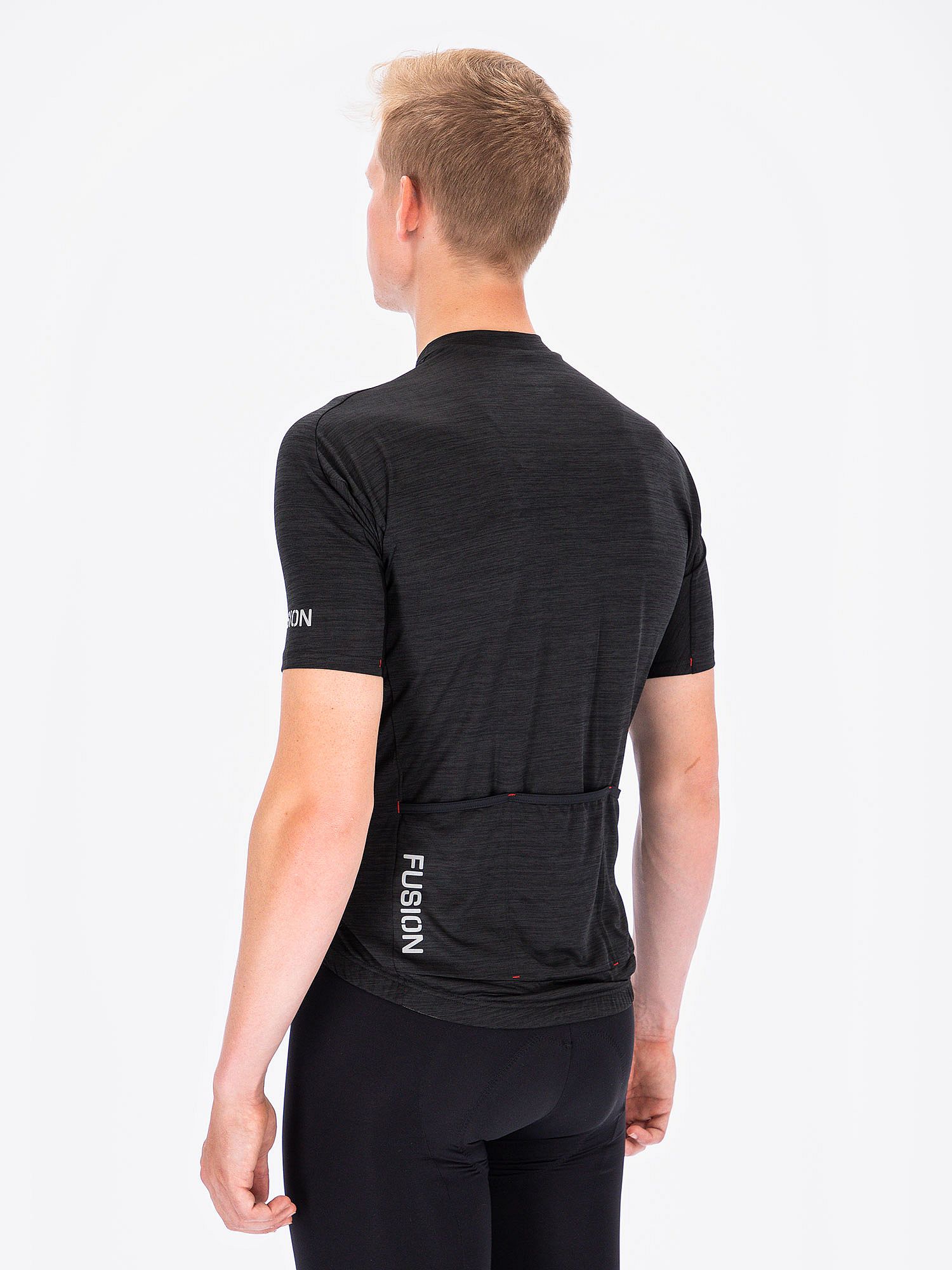 88554-Fusion-C3-Cycling-Jersey-zwart-Unisex-afbeelding-2