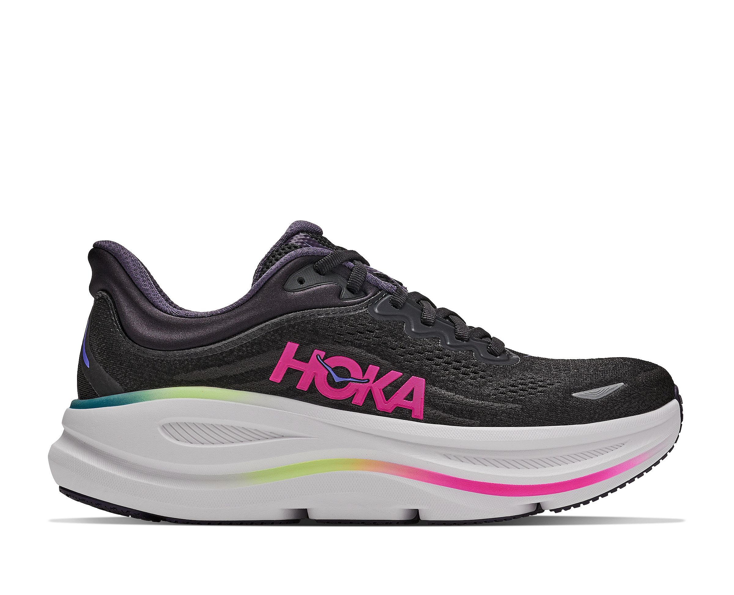 1162012-BNND-Hoka-Bondi-9-hardloopschoenen-blackneon-dragonfruit-dames-afbeelding-1