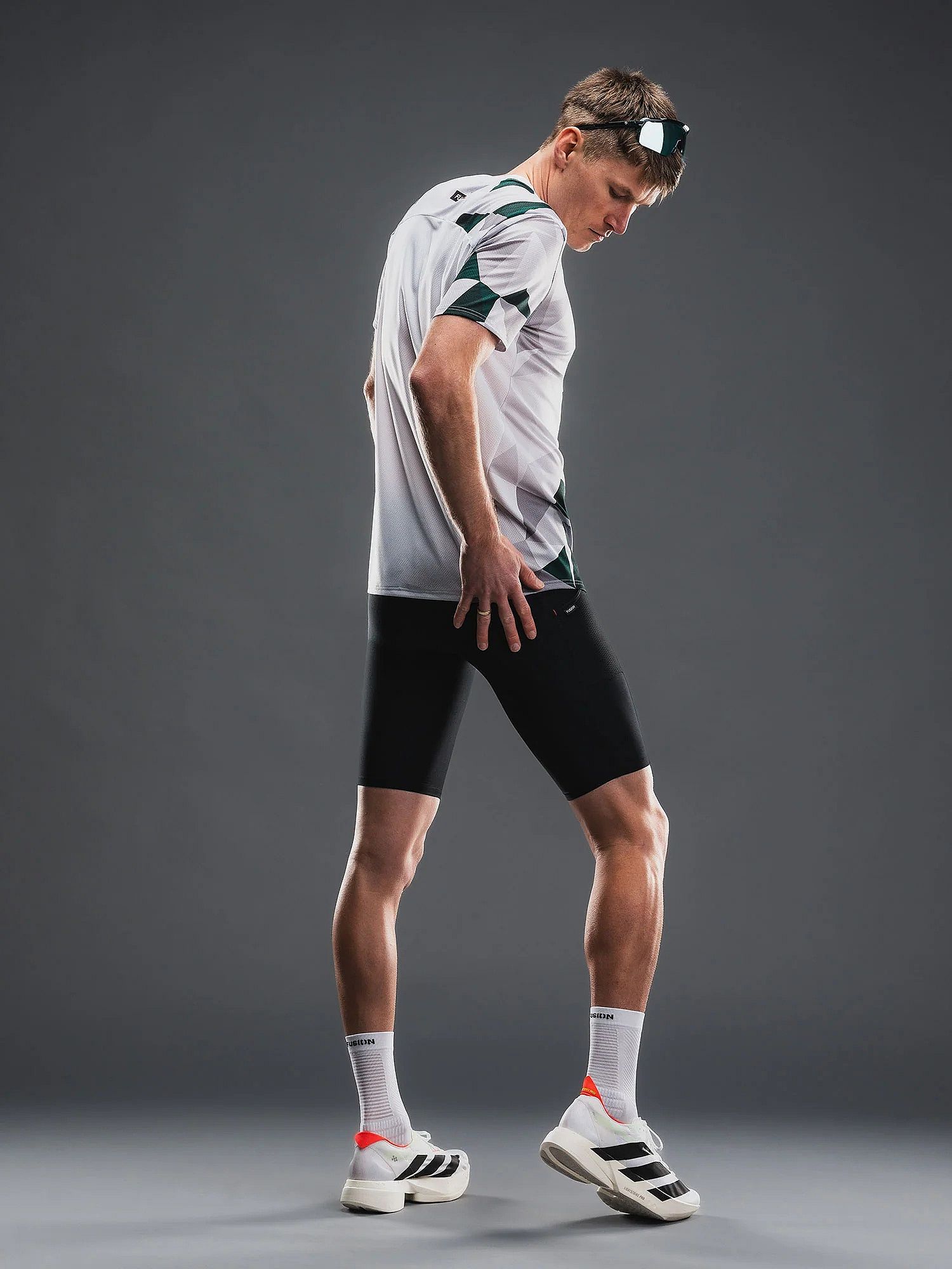 143290-Fusion-Tempo-Run-T-shirt-groen-unisex-afbeelding-4