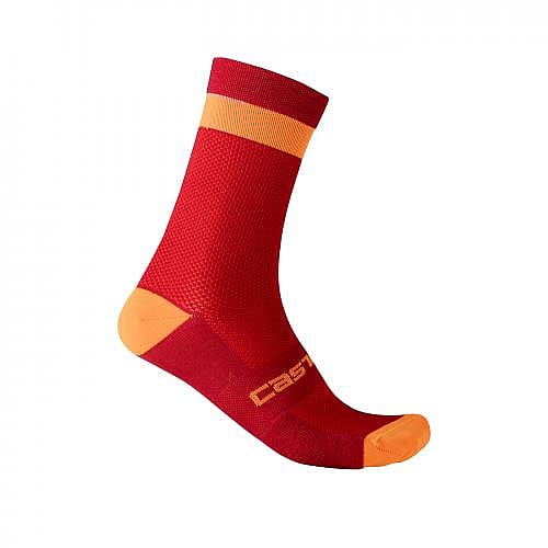71492-Castelli-Alpha-18-fietsokken-rood-heren-afbeelding-1