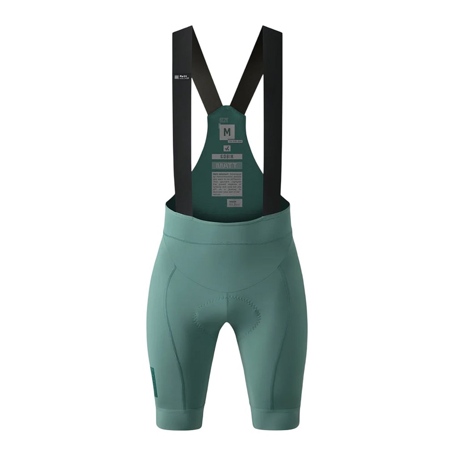 10-02-087-004-Gobik-Matt-2.0-bibshort-hedge-green-dames-afbeelding-1