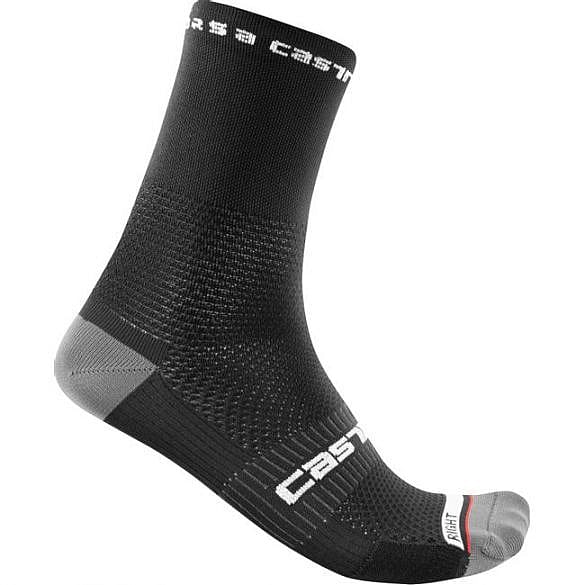 4521026-010-Castelli-Rosso-corsa-15-fietssokken-zwart-heren-afbeelding-1