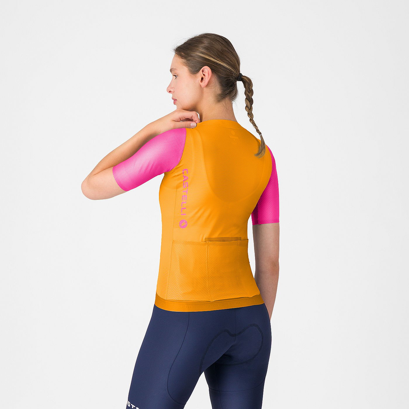 141069-Castelli-corretto-w-jersey-vivid-orangeviolet-pink-dames-afbeelding-2