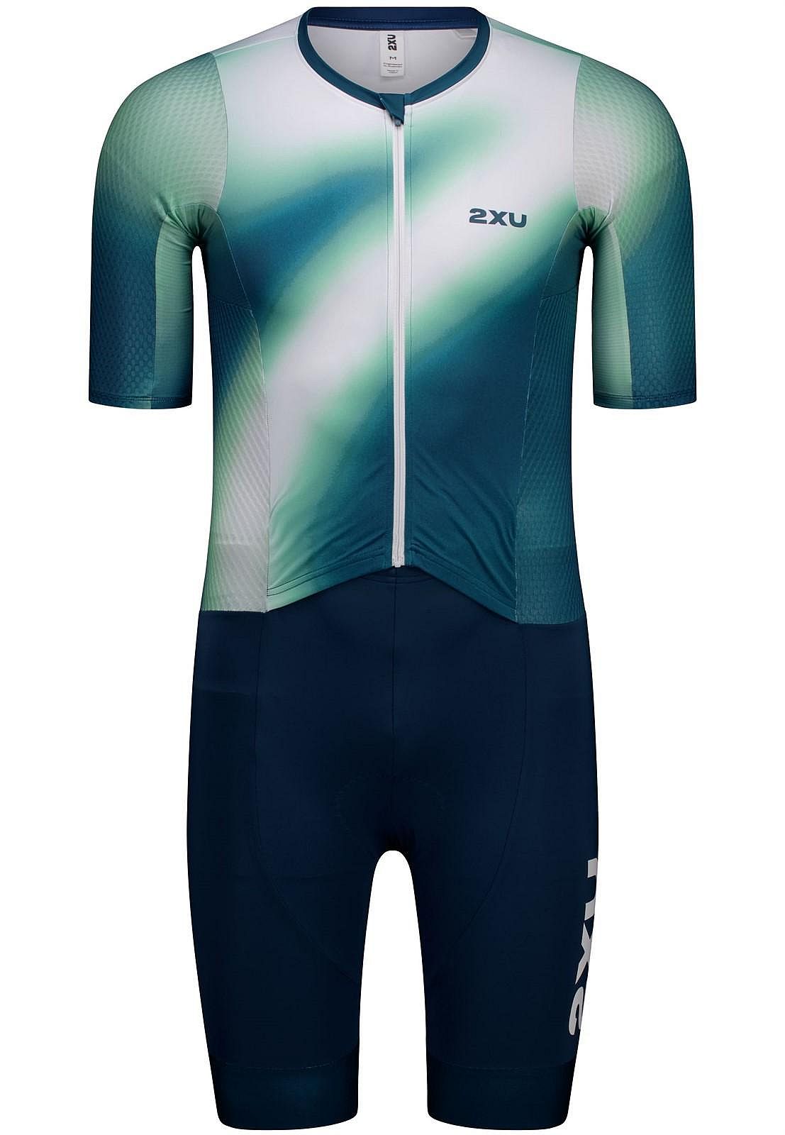 143256-2XU-Aero-Hex-Trisuit-korte-mouw-jelly-mintmajol-Heren-afbeelding-1