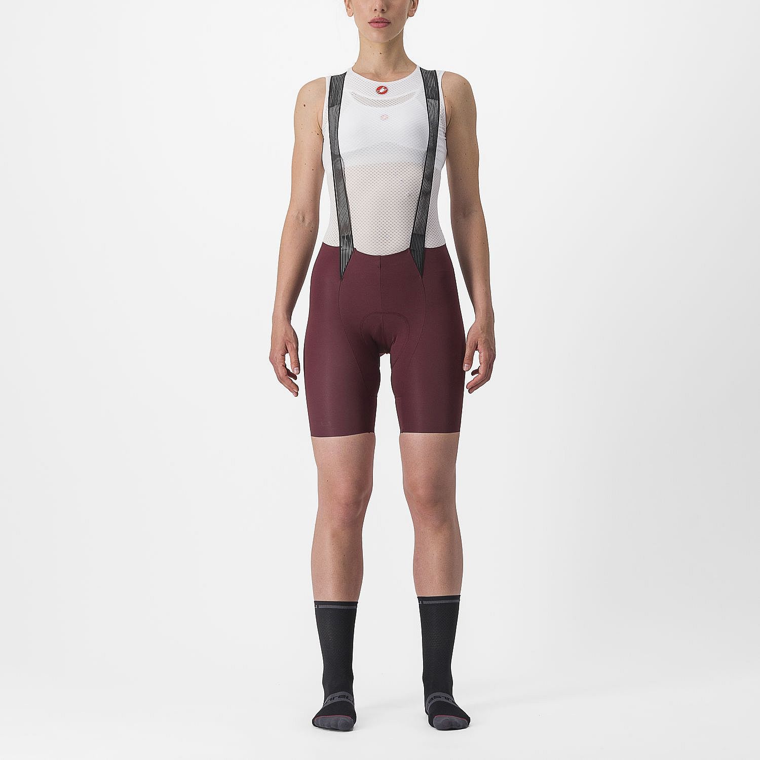 84518-Castelli-Free-Aero-RC-bibshort-rood-dames-afbeelding-1