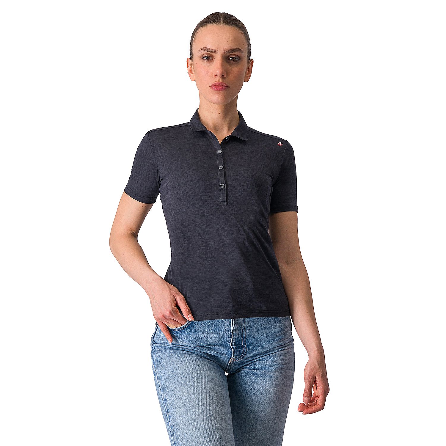 109149-Castelli-merino-w-polo-zwart-dames-afbeelding-1