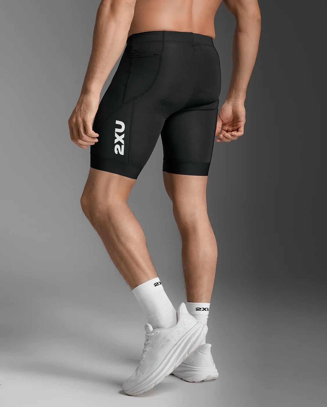 113383-2XU-Core-Tri-8-Inch-Shorts-BlackWhite-Heren-afbeelding-3