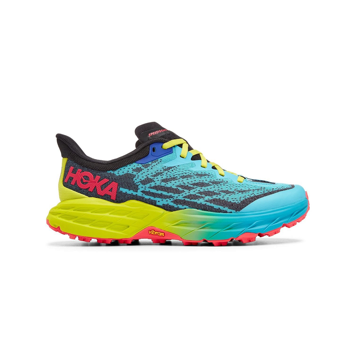 1123158-SBBK-Hoka-Speedgoat-5-hardloopschoenen-blauwgeel-dames-afbeelding-1