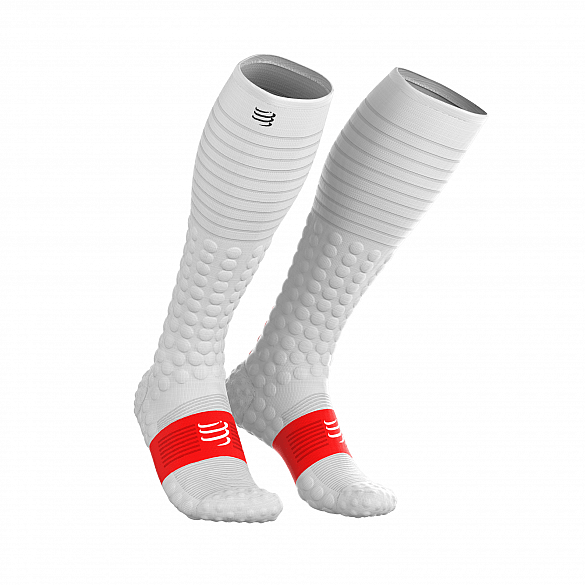 48163-Compressport-Full-socks-race--recovery-compressiesokken-wit-afbeelding-1