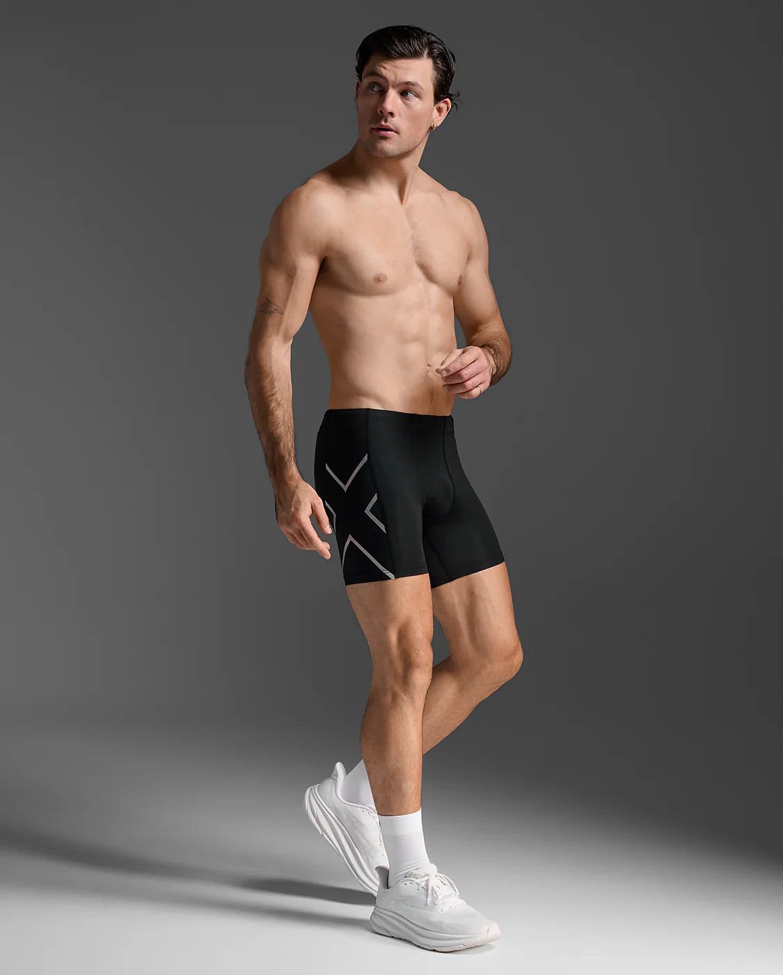 113484-2XU-Core-Compression-12-Shorts-BlackSilver-Heren-afbeelding-3