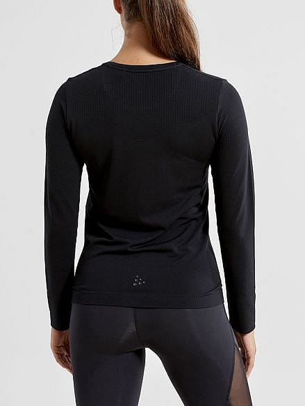 60481-Craft-Fuseknit-Light-lange-mouw-ondershirt-zwart-dames-afbeelding-4