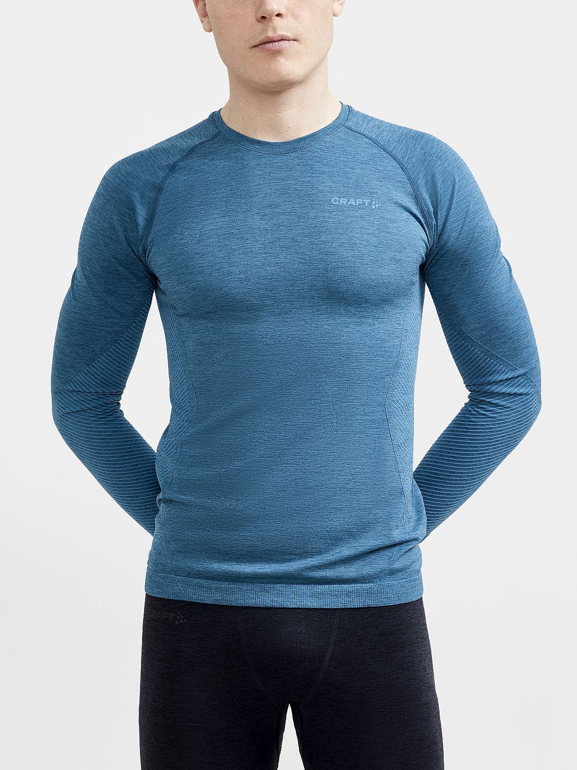 80971-Craft-Core-dry-active-comfort-shirt-lange-mouw-blauw-heren-afbeelding-2