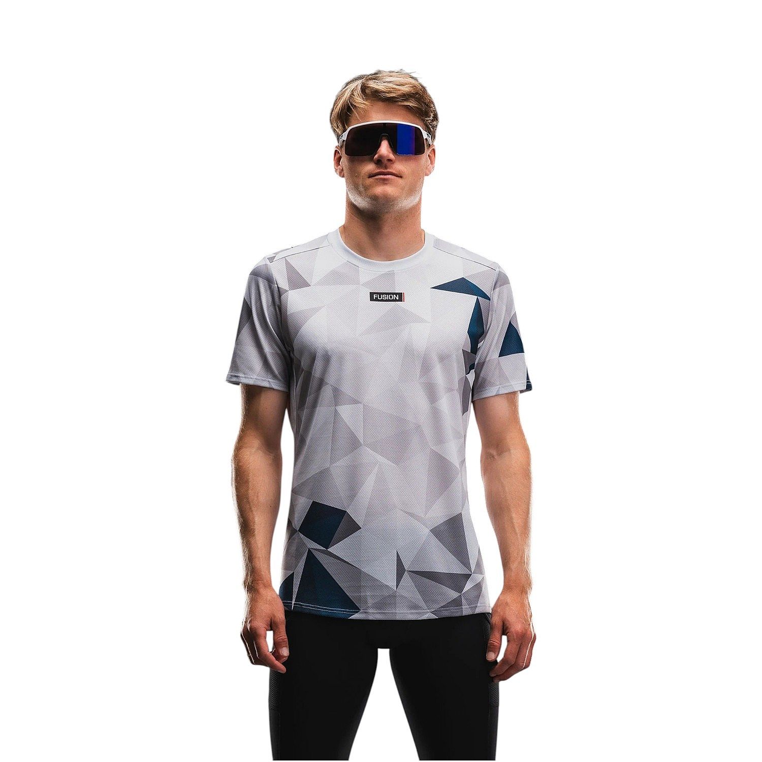 143283-Fusion-Tempo-Run-T-shirt-blauw-unisex-afbeelding-1