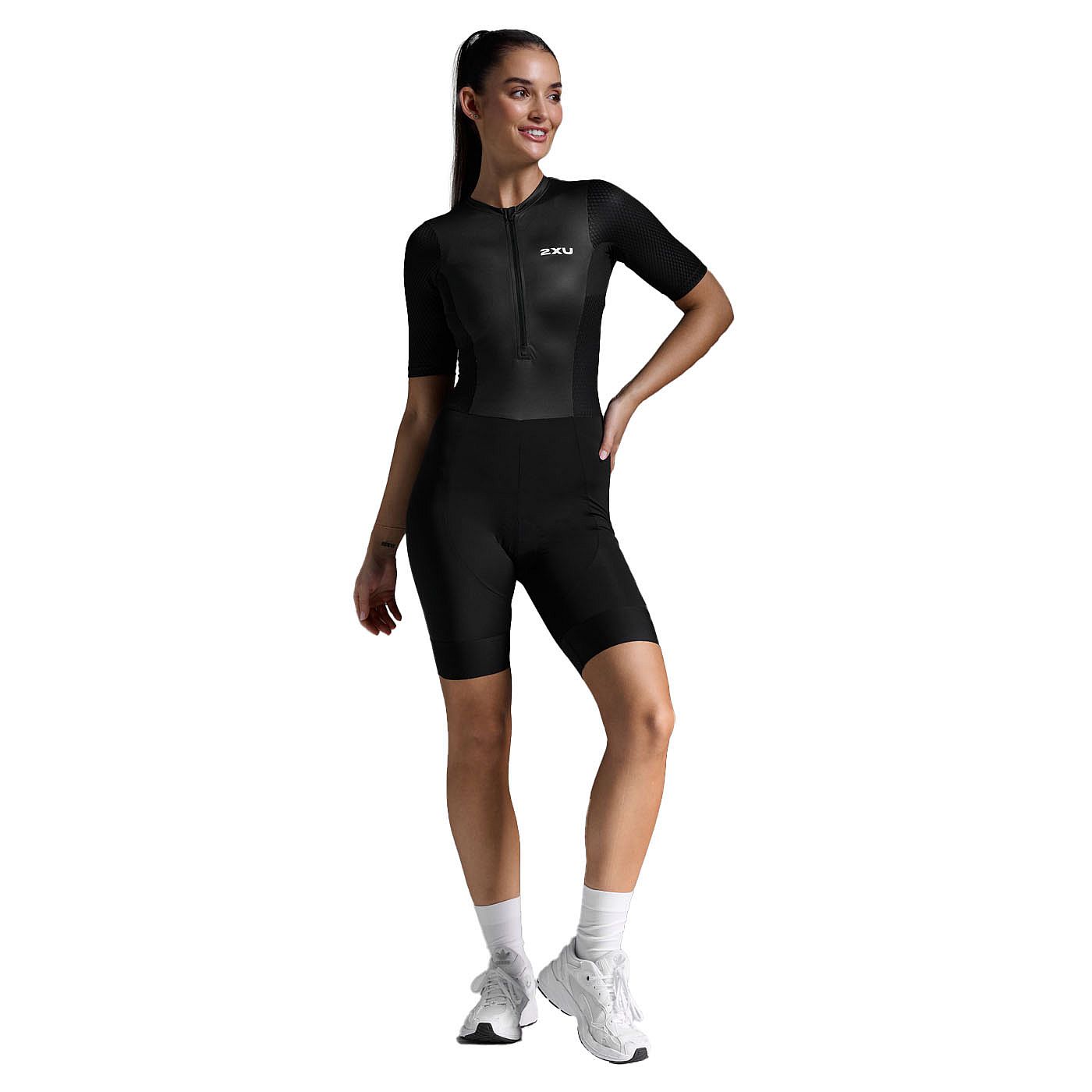 112505-2XU-Trisuit-Aero-Hex-korte-mouw-BlackWhite-Dames-afbeelding-1