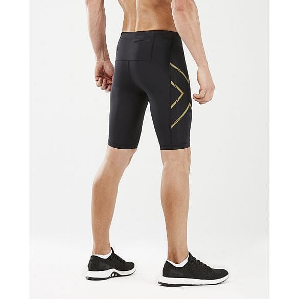 63637-2XU-Light-Speed-Compression-Shorts-BlackGold-Reflective-Heren-afbeelding-4