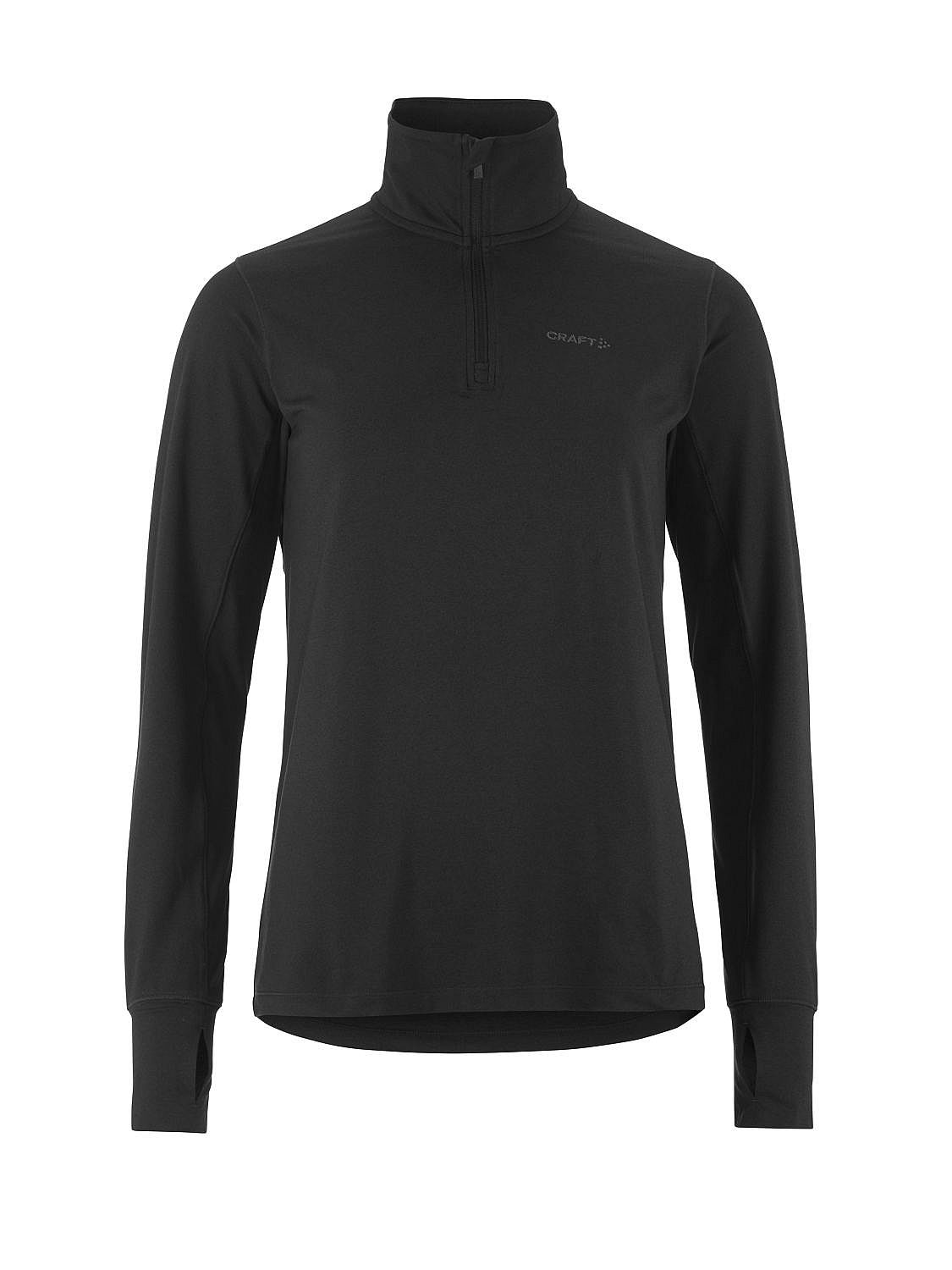 119378-Craft-Flow-Half-Zip-ondershirt-lange-mouw-zwart-dames-afbeelding-1