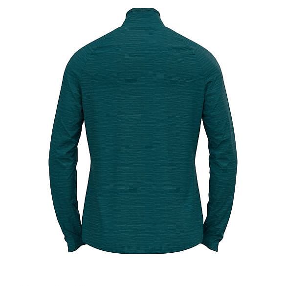 72111-Odlo-Run-Easy-Warm-zip-Millennium-Element-hardloopshirt-lange-mouw-blauw-dames-afbeelding-2