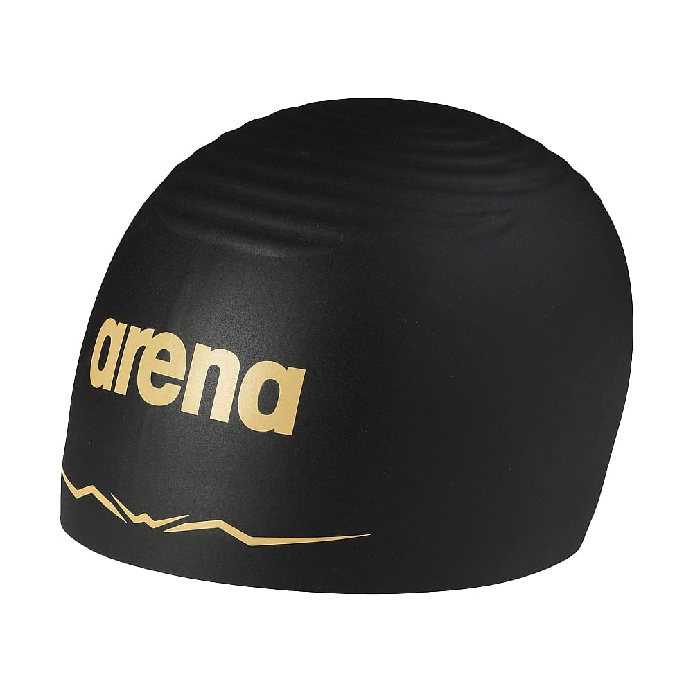 105212-Arena-Aquaforce-Wave-swimcap-zwartgoud-afbeelding-1