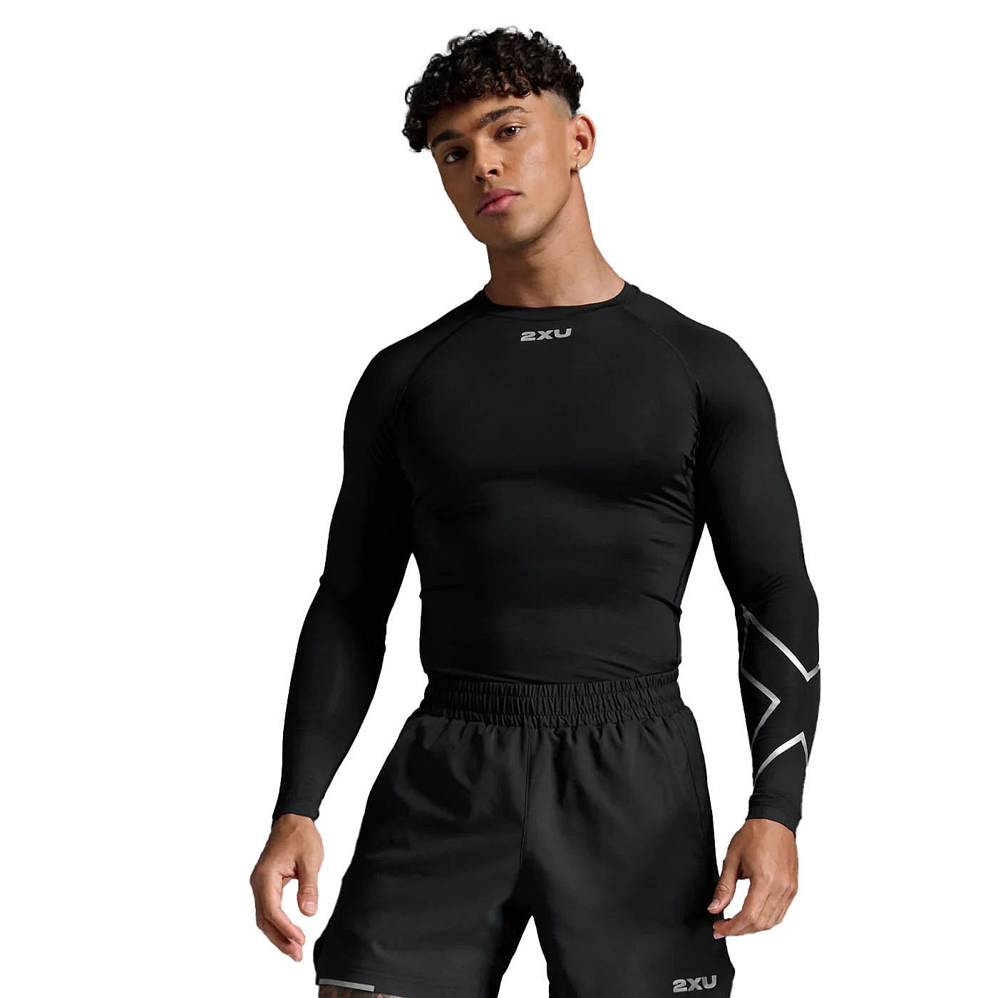 MA6398A-BLKSIL-2XU-Core-Compression-hardloopshirt-lange-mouw-BlackSilver-Heren-afbeelding-1