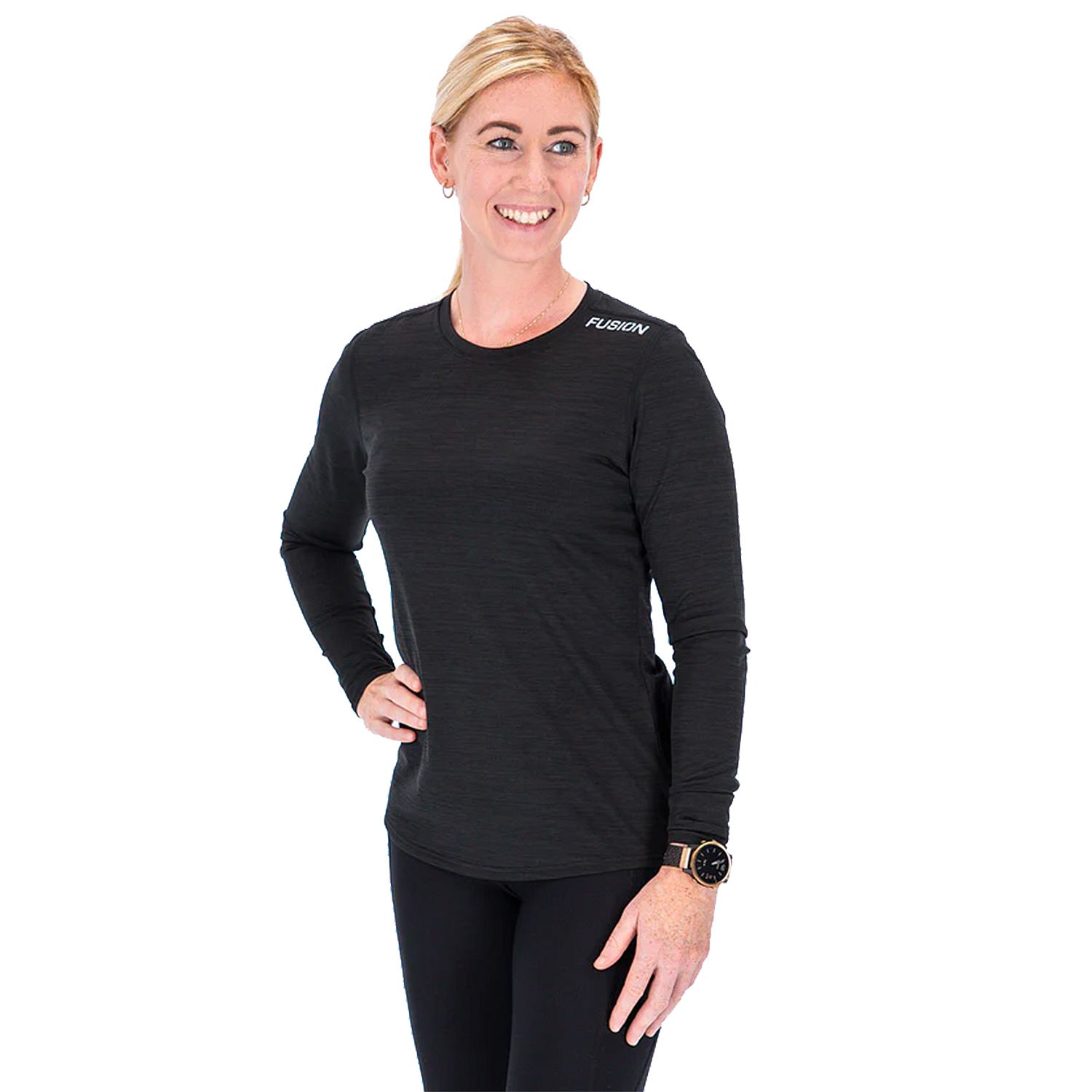 88708-Fusion-C3-LS-Shirt-zwart-dames-afbeelding-1