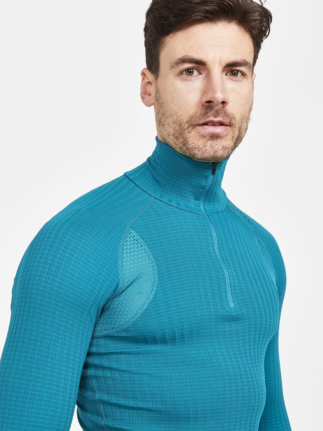 80942-Craft-Active-extreme-X-zip-ondershirt-lange-mouw-blauw-heren-afbeelding-3