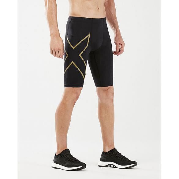 63637-2XU-Light-Speed-Compression-Shorts-BlackGold-Reflective-Heren-afbeelding-3