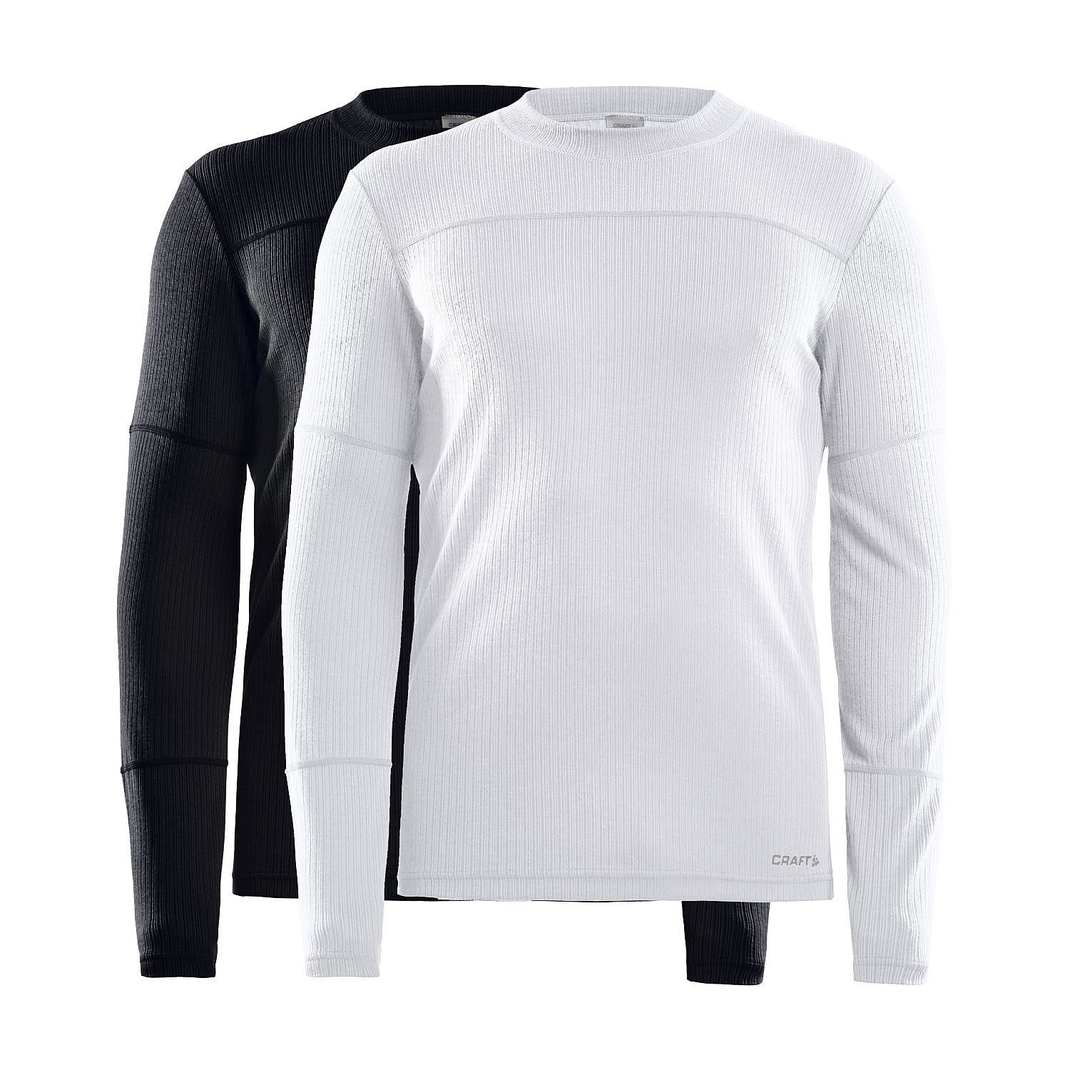 80996-Craft-Core-Dry-baselayer-ondershirt-lange-mouw-2-pack-zwartwit-heren-afbeelding-1