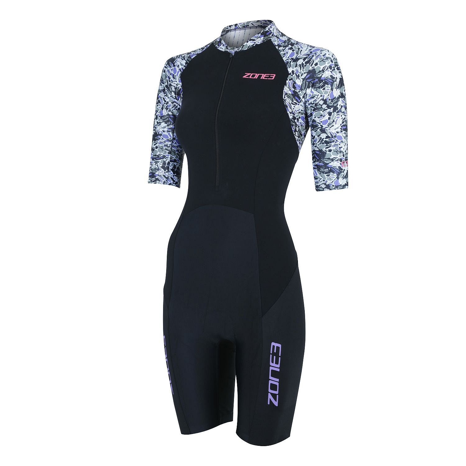 85404-Zone3-Lava-korte-mouw-trisuit-grijs-dames-afbeelding-1