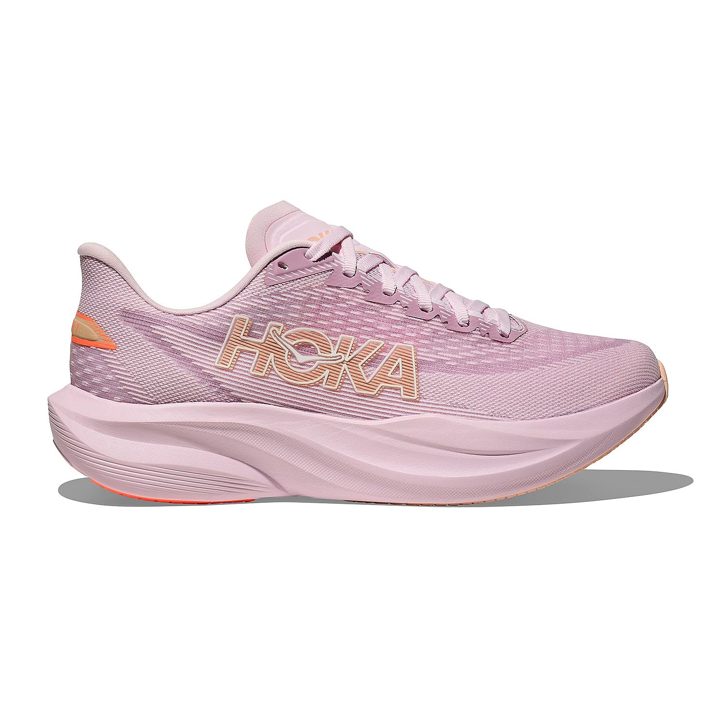 122929-Hoka-Mach-7-hardloopschoenen-Lilac-CreamTangerine-Glow-dames-afbeelding-1